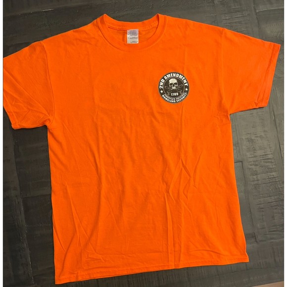 Men's 2nd Amendment Skull and Guns T Shirt - Sz L - Picture 2 of 8